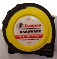 Cooksons Logo Tape Measure 8Mtr 27Ft 11.11